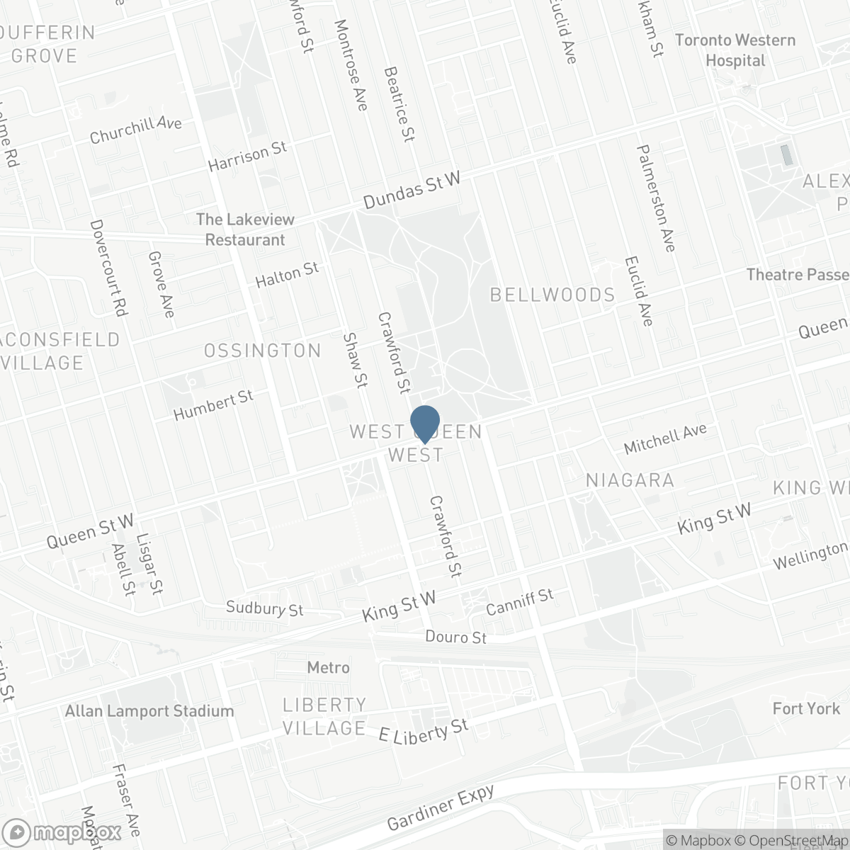 890 QUEEN STREET W, Toronto, Ontario M6J 1G3